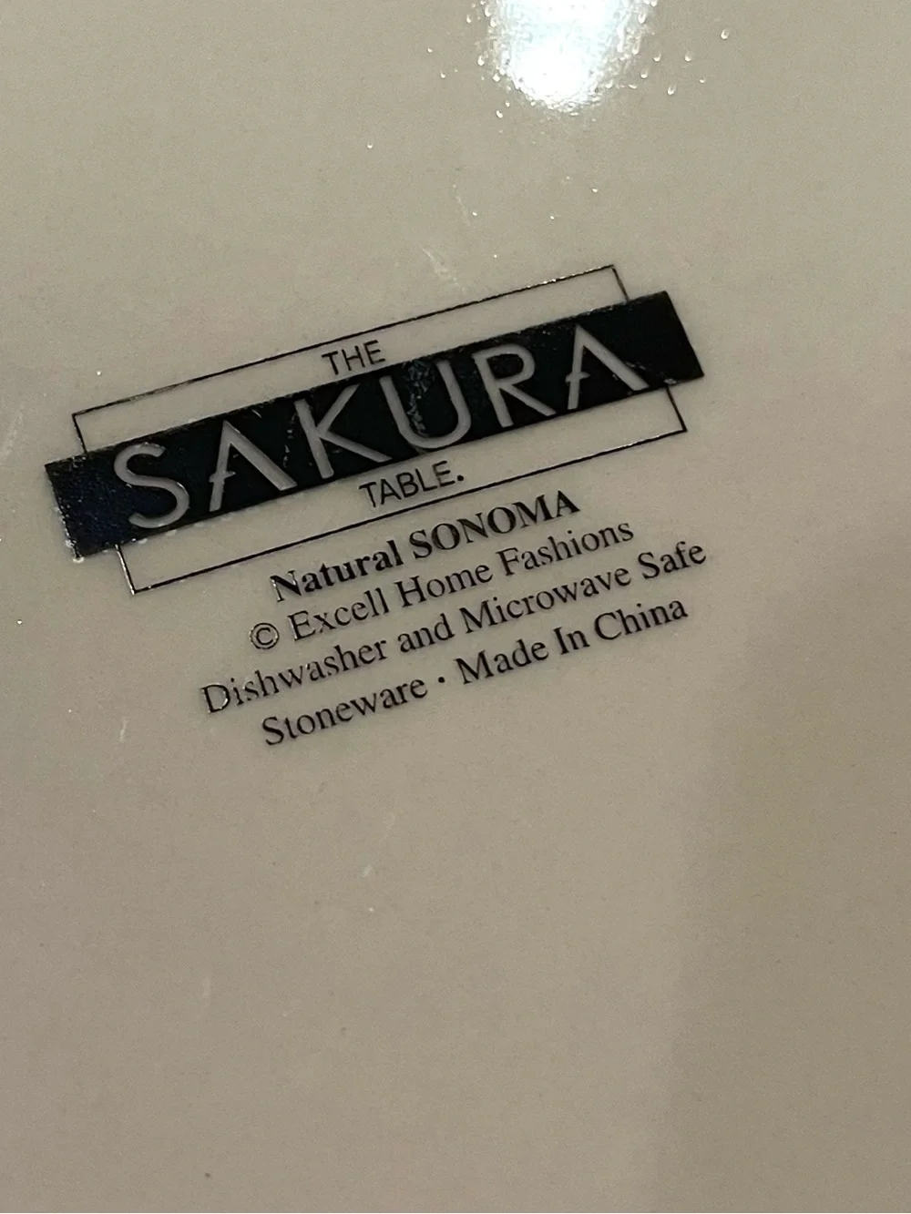 Sakura Oneida Sonoma Fruit-Patterned 11” Dinner Plates Set of 4
